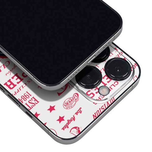 NBA Los Angeles Clippers Blast Logos iPhone 16 Pro Skin